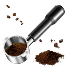 51 mm:n Portafilter-suodatin, yhteensopiva Delong ECP3420 EC155 BCO430 EC260:n kanssa, 51 mm:n pohjaton Portafilter-suodatin, 2 korvan