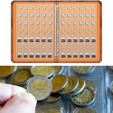 6Sheets Coin Collection Pages for Collectors, Coin Pages,for Dollar Bill Stamp,42-Pockets Per Sheet/