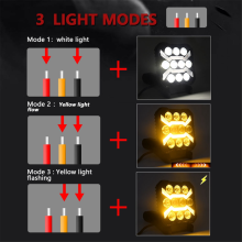 Faro estroboscópico LED de 4 pulgadas para camiones, coches, SUV y barcos.