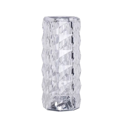 16 Colors Rose Rays Crystal Diamond Table Lamp, USB Touch Lamp
