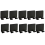 10 Pieces No-Punch Holder Adhesive Shaving Tools Storage Hooks 1