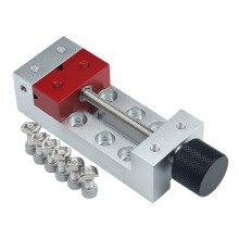 Heimwerker-Werkzeuge 100 mm Graviermaschinen-Schraubstock Aluminium-Backenklemme Flachnase