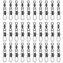100PCS Swivel Fishing Plug Pin Bearing Roll Swivel Snap