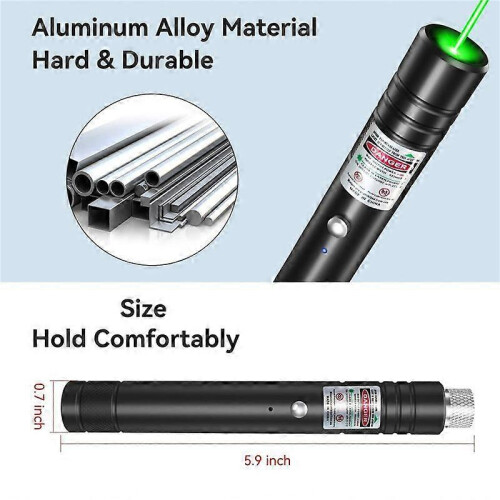 Rechargeable Green Laser-Pointer Long Range, TV LED LCD Strong Laser 2