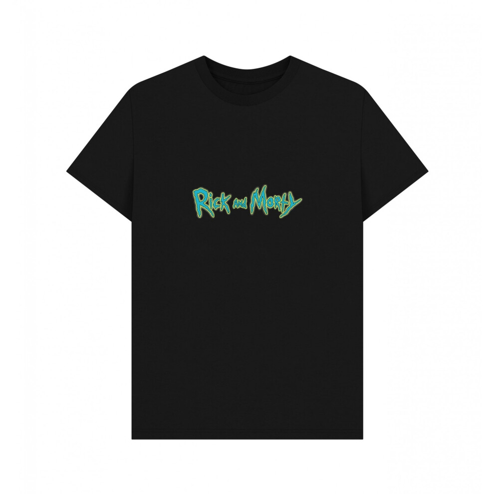 Rick And Morty (Xxl, Black) Unisex Adult Logo T-Shirt