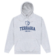 (3XL, Heather Grey/Blue) Terraria Unisex Adult Hoodie