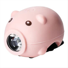 Kids' bicycle cartoon pig bicycle light type-C rechargeable B