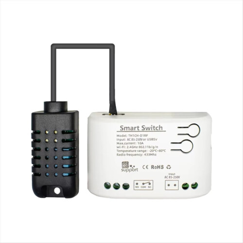 Smart WiFi Temperature Humidity Switch Passive Dry Contact Relay B