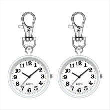 Nurse's watches, quartz pocket watch for nurses, white, 2 pieces