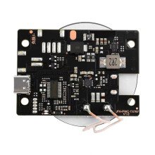 Módulo de Carga Inalámbrica de 20W, Cargador Rápido, Placa Transmisora de Carga Inalámbrica con Protección de Carga, Interfaz Tipo C