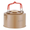 Portable camping kettle, 1100 ml, heat-resistant handle, brown 1