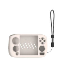 Gamepad-Gehäuse mit Schutzhülle für Trageband, cremeweiß
