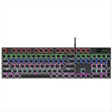 Round keycaps for Cherry MX mechanical keyboards, black
