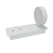 300 degree rotation USB in indoor wall lamp 9W wall lamp white