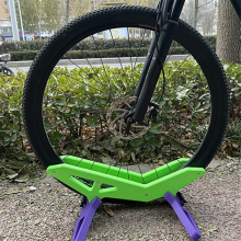 Universal Floor Bike Stand, Wheelie Bike Stand, Green+Purple