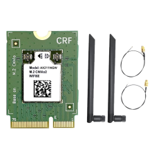 Tarjeta AX211NGW WiFi 6E + antena 2x8dBi 2.4G & 5G & 6G M.2 CNVio