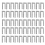 50 pieces U-type stainless steel protective double spike seal support 1