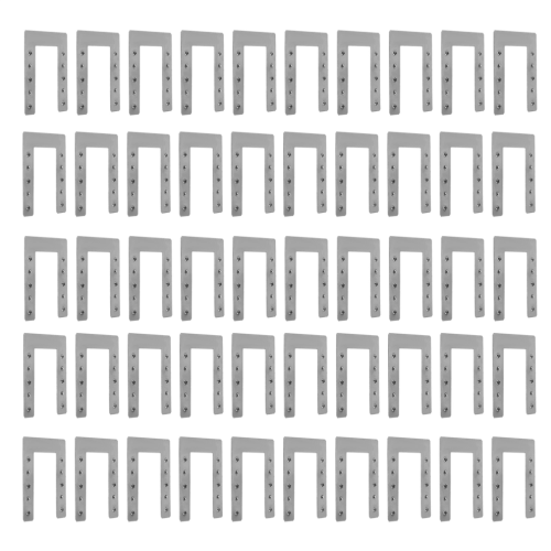 50 pieces U-type stainless steel protective double spike seal support