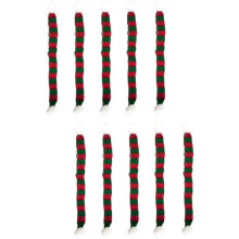 10pcs Christmas Mini Scarf DIY Hairball Knitted Doll Clothes Accessory Wine Bottle Neckerchief Little Snowman Décor