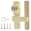 Barn door lock, folding bolt lock with 3-digit combination 1