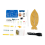 Welding training set, electromagnetic oscillating welding set, leaf shape 1