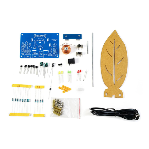 Welding training set, electromagnetic oscillating welding set, leaf shape