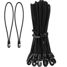 Gummiseil mit Haken, 20er-Packung, Erweiterungsseil mit Haken, 25 cm