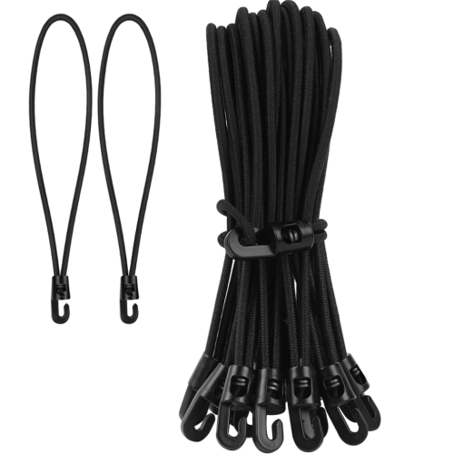 Bungee cord with hook, 20-pack expander with hook, 25 cm