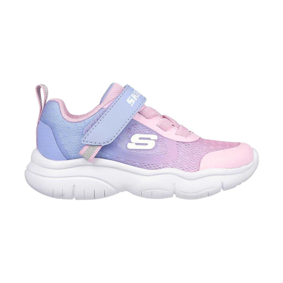 Skechers (6 Uk Child, Pink/Lavender) Toddler Flexblast Trainers