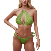 Sexy Bikini-Sets für Damen, strukturiert, sexy-Grasgrün XL