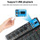 Professional 7-channel audio mixer with USB MP3 player, EU plug 4