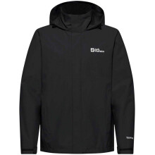 (XXL, Black) Jack Wolfskin Mens Trailtime Waterproof Jacket
