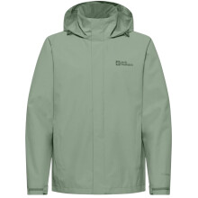 (XXL, Eucalyptus) Jack Wolfskin Mens Trailtime Waterproof Jacket