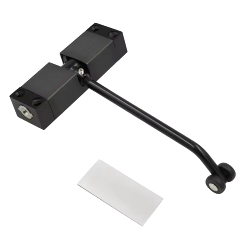 Automatic door closer, metal, adjustable, robust safety spring