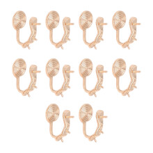 Packung mit 10 eleganten Perlenhaltern in U-Form,-Roségold