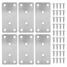6 Stück Reparaturplatten, gerade Klemmhalterungen, robuste Flachhalterung