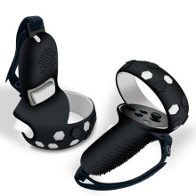 VR Grip Silicone Protective Cover for Strap (Black)