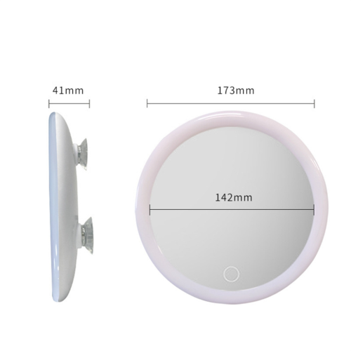 Espejo de aumento 10x con luz, espejo de aumento LED compacto 2