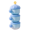 3-layer milk powder dispenser, stackable and portable, blue 1