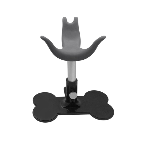Dog grooming stool, additional standing support, height adjustable, A