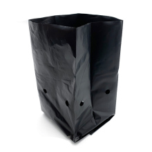 500 PE seedling bags with air holes for garden plants, 14 x 15 cm