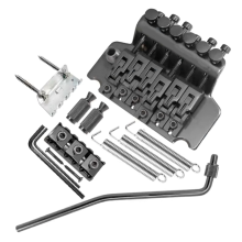 Twin-Vibrator Bridge Vibrato-System für E-Gitarre, Schwarz