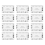12-piece plastic guitar saddle chord saddle chart measuring tool 1