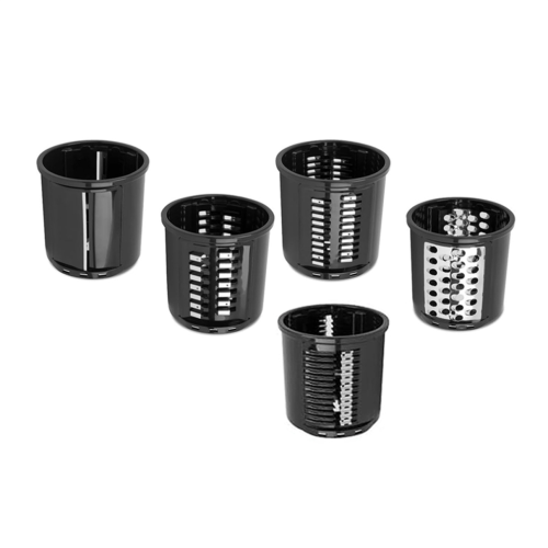 Food processor slicer attachment, cheese grater attachment (with 5 blades)