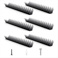 Metal anti-climbing fence spikes for exterior walls and garden fences