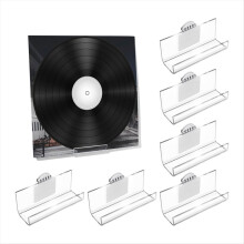 6er-Pack Schallplattenhalter zur Wandmontage ohne Bohren, für LP-Albumcover und CDs