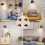LED wall light with remote control and touch control, white 2