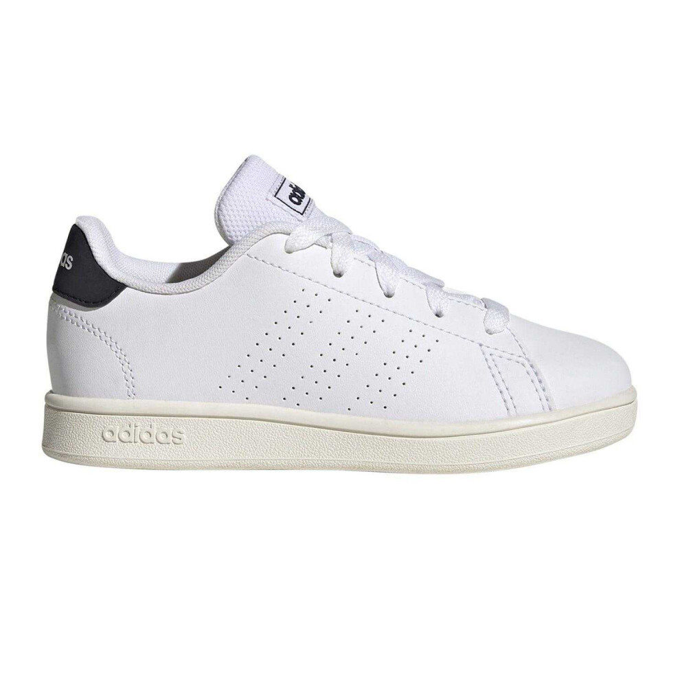 Adidas (11.5 Uk Child, White) Childrens/Kids Advantage Trainers