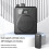 Mini wireless speaker with lavalier microphone, white 3
