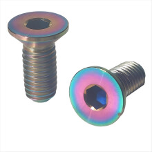 M5 x 12 mm Titan-Fahrradflaschenhalterschraube, mehrfarbig